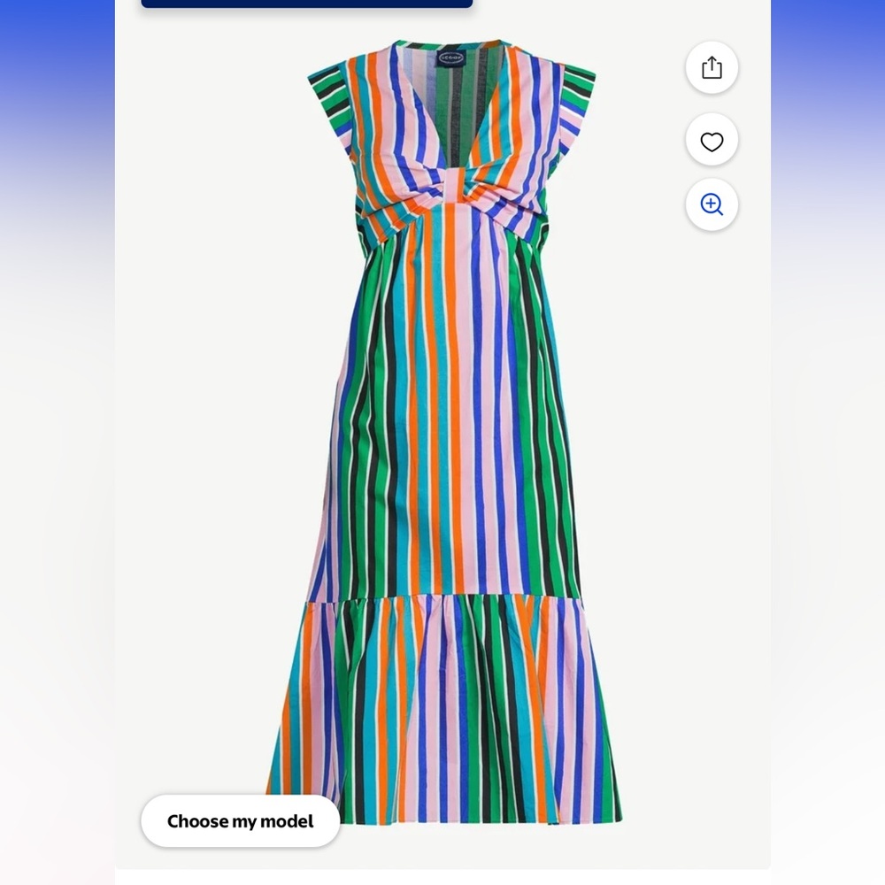 Scoop Women’s Knot Front Midi Dress